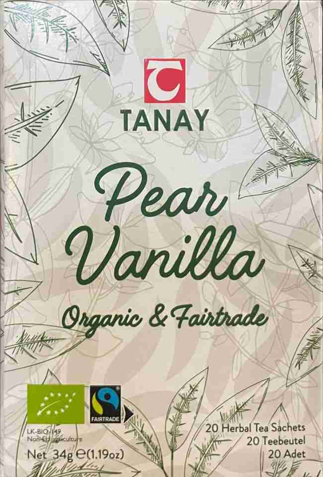 Pear Vanilla Herbal Tea (Organic) - 20 Tea Sachets