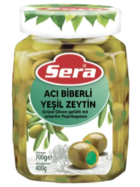 Green Olives Stuffed with Hot Peppers 720ml
