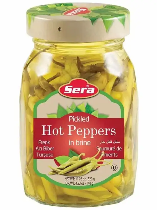 Pickled Hot Peppers in Brine 350ml