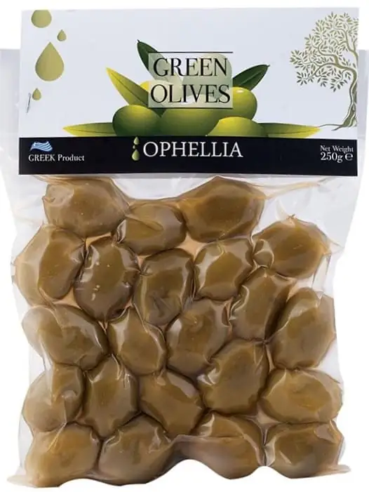 Vacuum Green Olives 250g