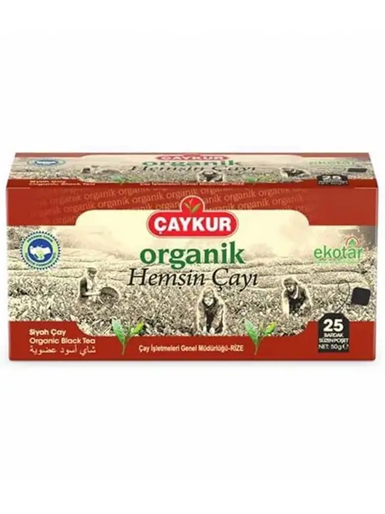 Caykur Organic Hemsin Black Tea (25 Tea Bags)
