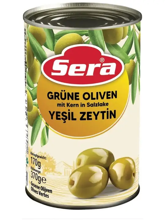 Green Olives with Pits 385ml