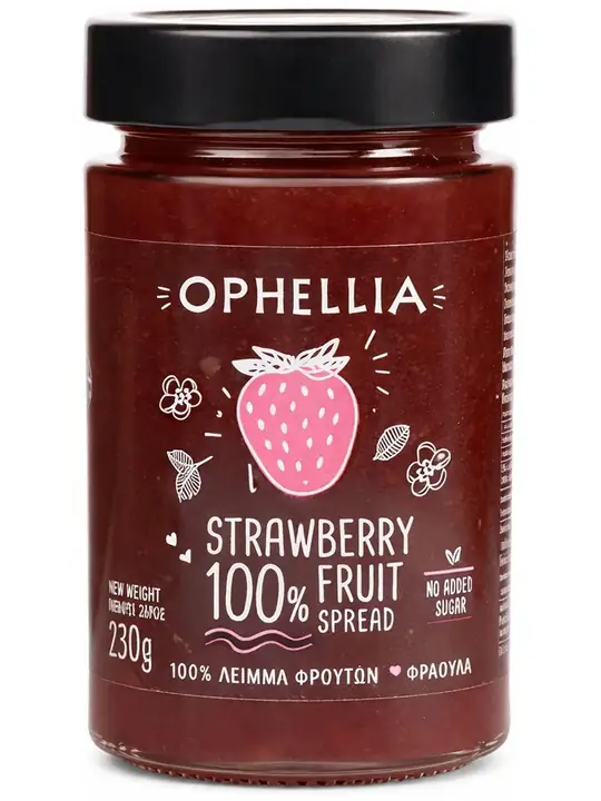 Strawberry Jam (No Added Sugar, 100% Fruit) 230g