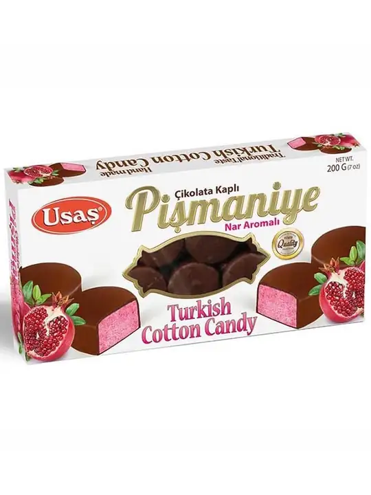 Pişmaniye (Turkish Cotton Candy) - Pomegranate Flavoured & Chocolate Coated 200g