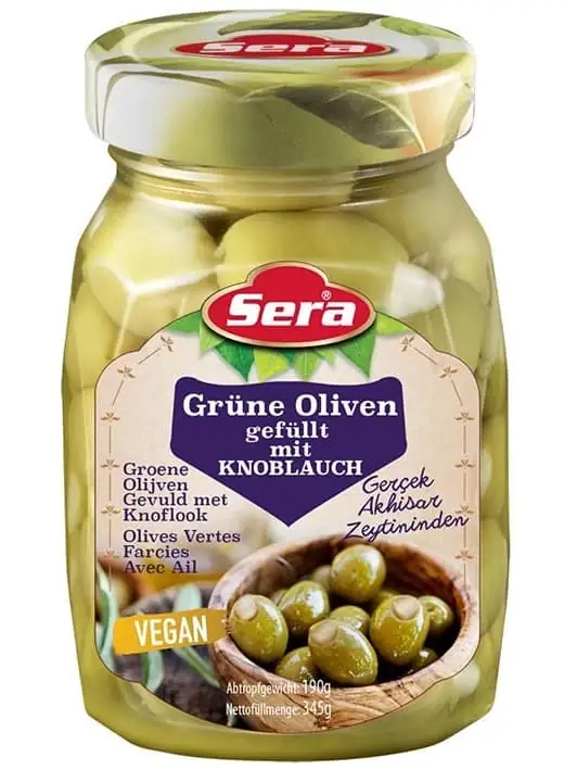 Green Olives with Garlic 350ml