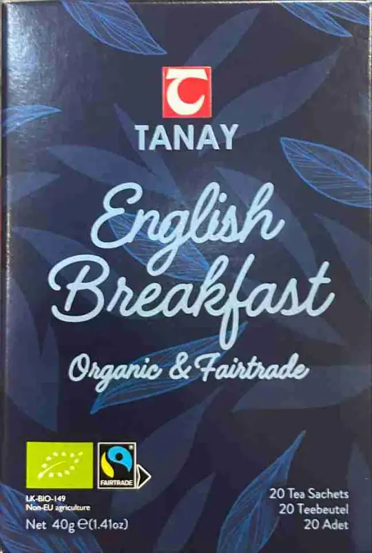 English Breakfast Tea (Organic) - 20 Tea Sachets