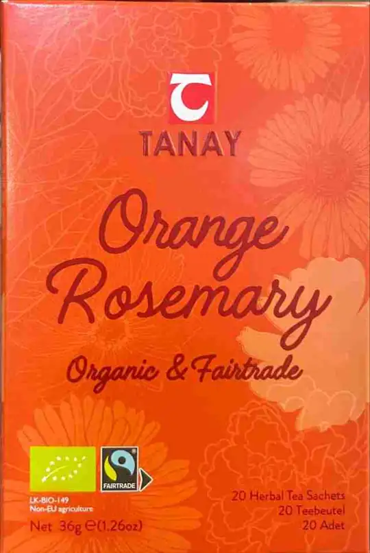 Orange Rosemary Herbal Tea (Organic) - 20 Tea Sachets