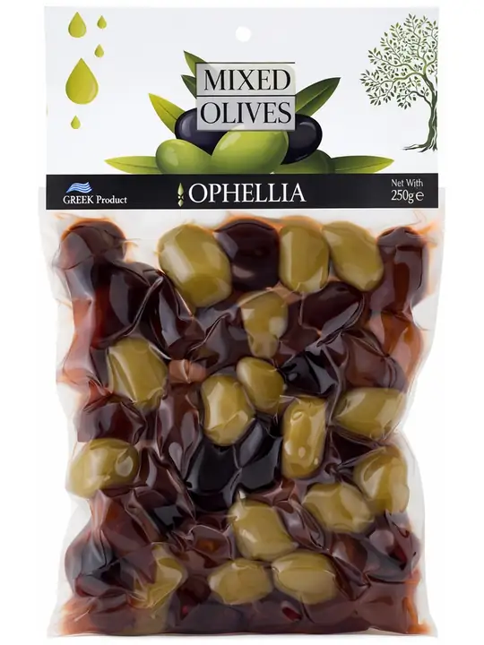 Mixed Green, Black & Kalamata Olives 250g