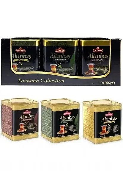 Altinbas Premium Mix Black Tea (Classic, Bergamot, Clove) 3x100g