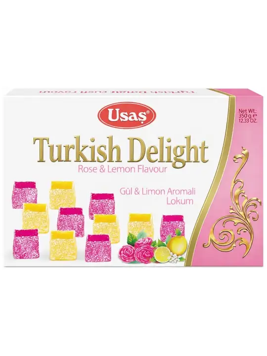 Turkish Delight with Rose & Lemon Flavours 350g