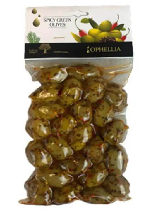 Green Olives with Chili 250g