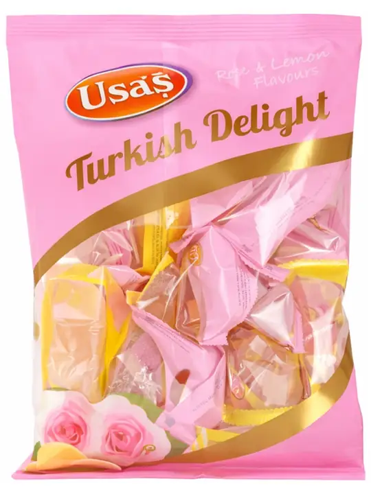 Turkish Delight - Rose & Lemon Flavored 200g