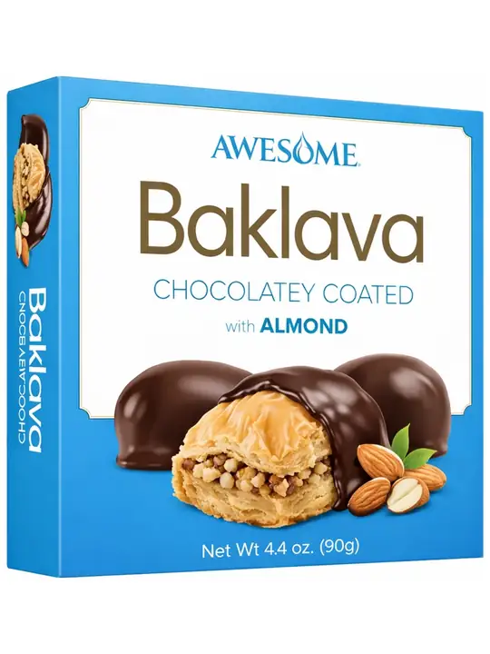 Awesome Chocolate-Covered Baklava with Almond 90g