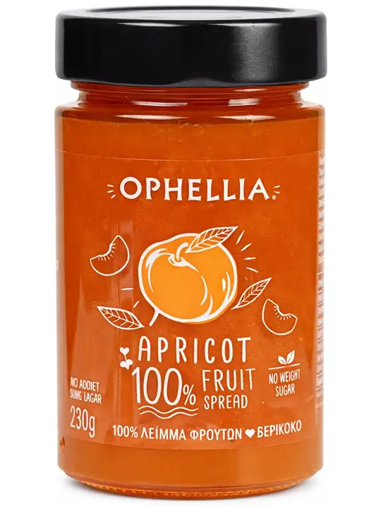 Apricot Jam (No Added Sugar, 100% Fruit) 230g