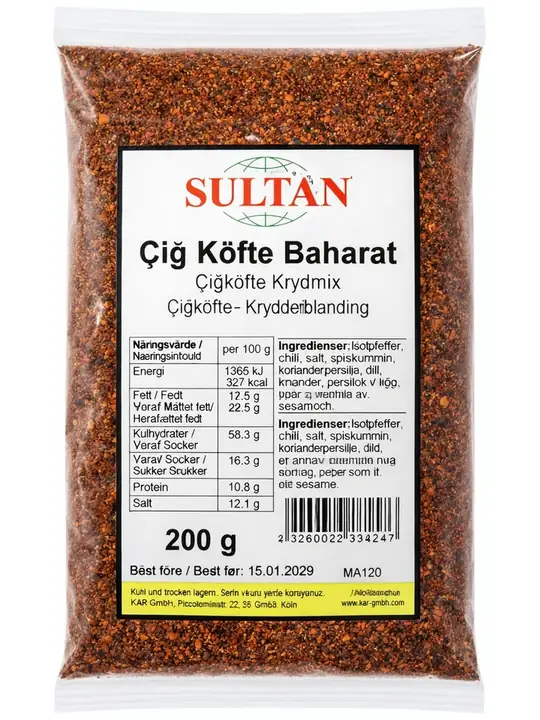 Steak Tartare Seasoning Hot 200g