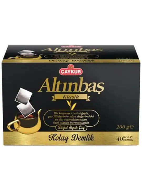 Altinbas Classic Natural Black Tea 40 Teapot Teabags 200g