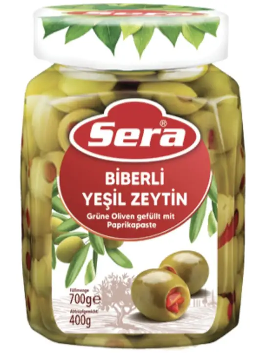 Green Olives with Paprika 720ml