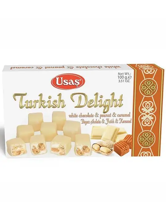 Turkish Delight - White Chocolate, Pistachio, Caramel 100g