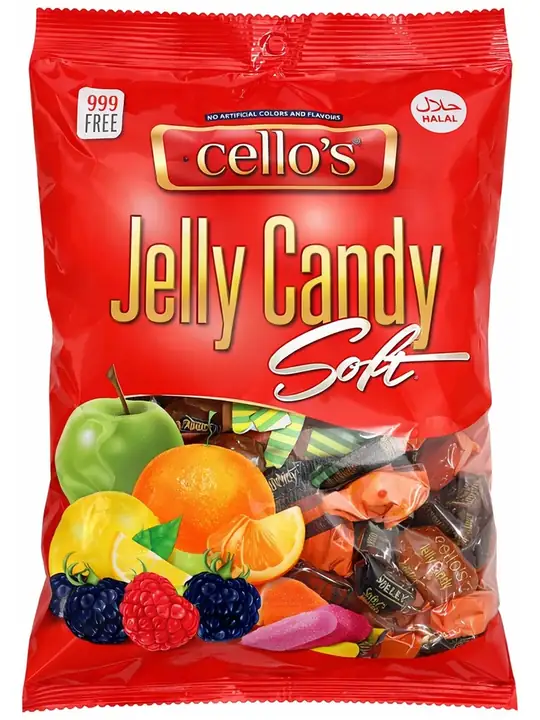Cellos Soft Halal Mixed Fruit Jelly Candy 300g