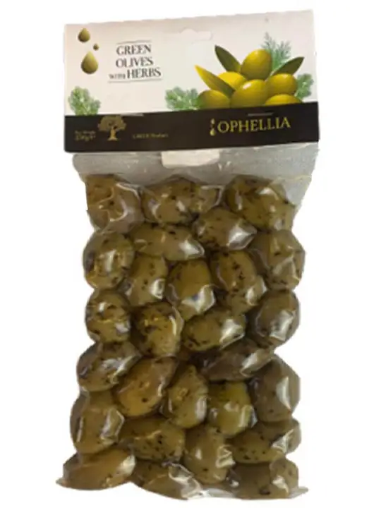 Green Olives with Oregano 250g