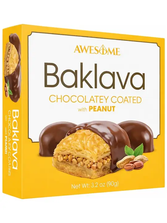 Awesome Chocolate-Covered Baklava with Peanuts 90g