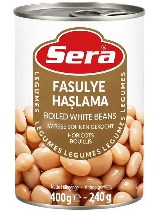 Canned Boiled White Beans 400g
