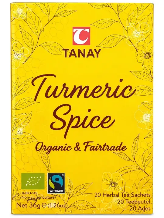 Turmeric Spice Herbal Tea (Organic) - 20 Tea Sachets