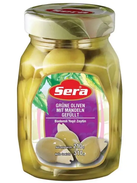 Green Olives with Almonds 350ml