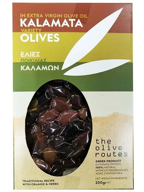 Græske Kalamata Oliven Jumbo Vakuumforseglet 250g