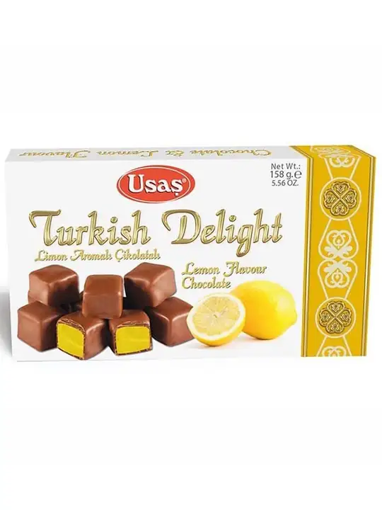 Turkish Delight - Lemon Flavored Chocolate Covered 158g