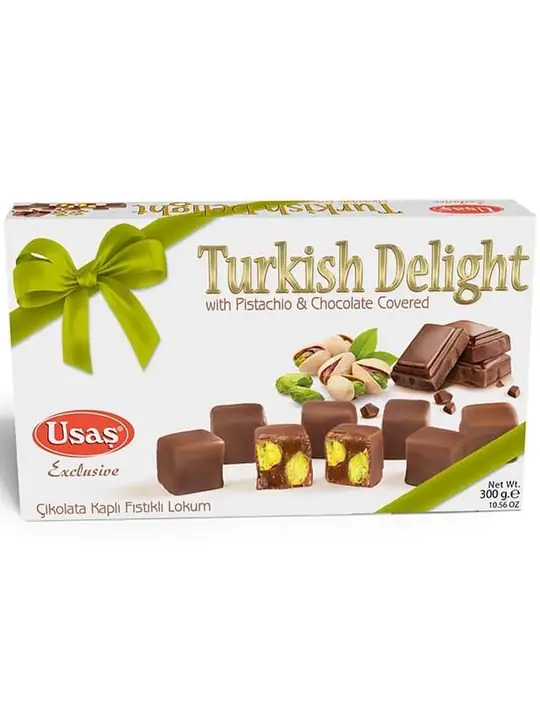 Turkish Delight - Pistachio Chocolate Covered 300g