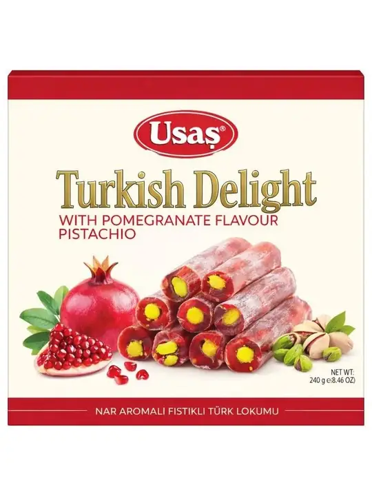 Turkish Delight Pomegranate & Pistachio 240g